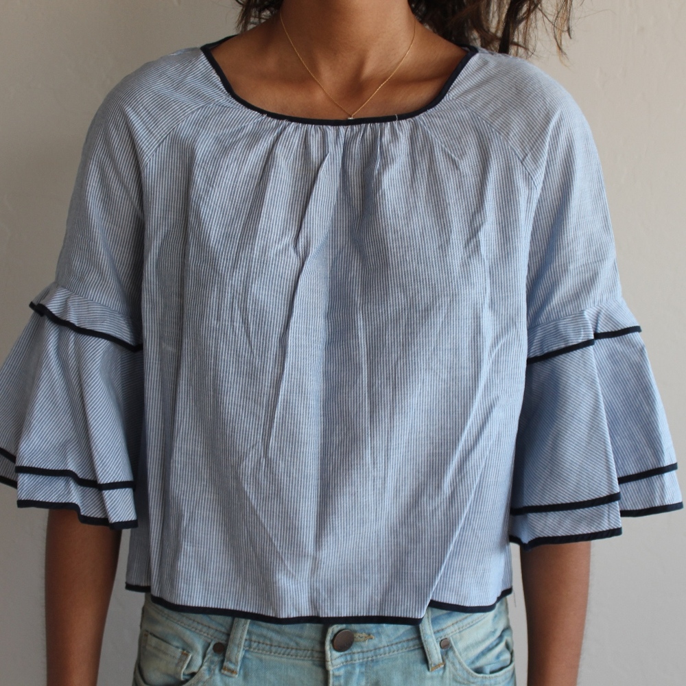 Zara ruffle top